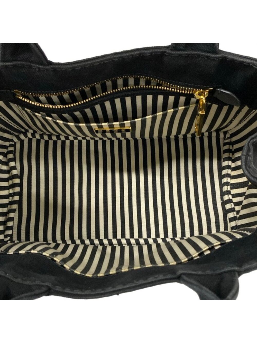 Prada Tote Canapa Black Inside - Picture 7 of 15